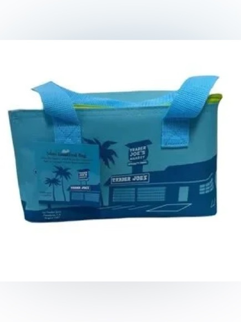 Trader Joe's Blue Mini Insulated Bag Tote